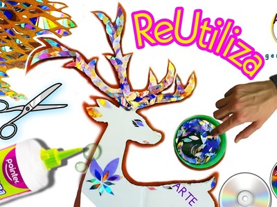 RECICLADO ???? Estimula CREATIVIDAD en Casa. RECALENTADO de Año Nuevo con CARTON y CDs. Reto Creativo