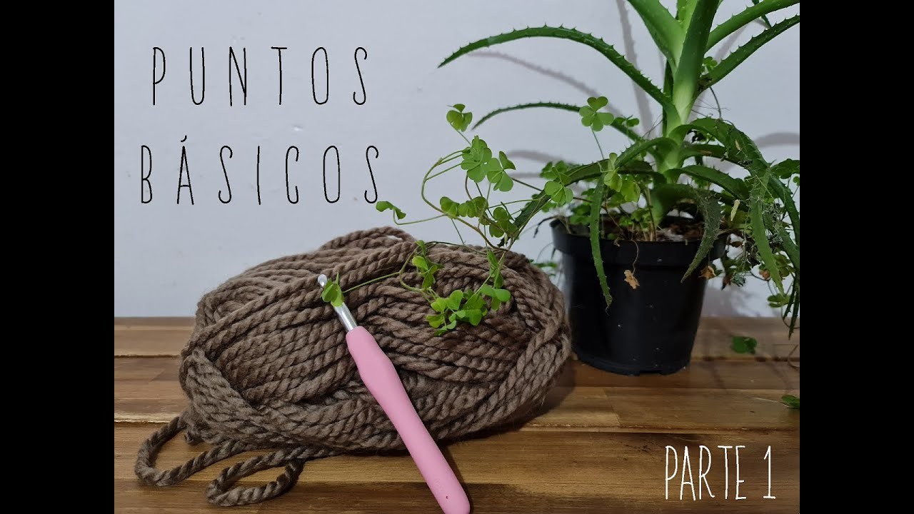 Tutorial Puntos Básicos crochet (cadena, punto bajo y medio)