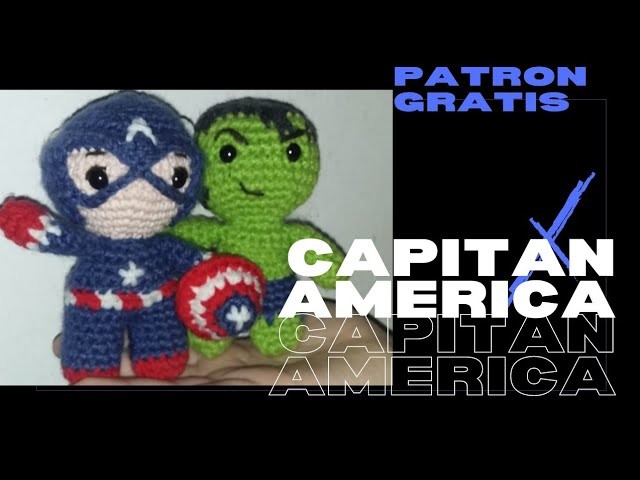 Capitán América | COMO HACER A CAPITAN AMERICA A CROCHET