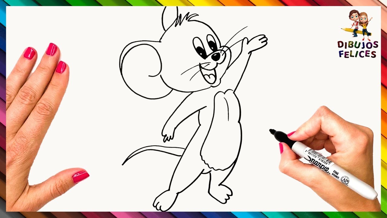 Cómo Dibujar A Jerry De Tom Y Jerry Paso A Paso ???? Dibujos Para Niños