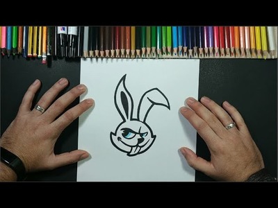 Como dibujar un conejo ???????? paso a paso 12 | How to draw a rabbit ???? 12