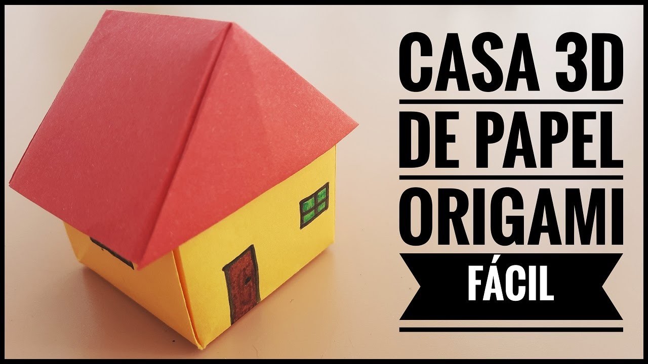 ???? Cómo hacer una CASA de papel 3D Fácil ✅ | Casas de Origami????