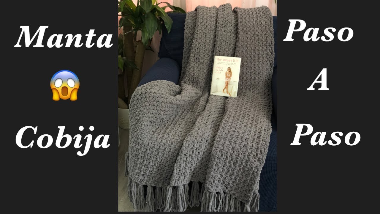 Como Hacer Una Preciosa Y Super Fácil Manta ó Cobija En Crochet *Paso a Paso*