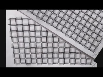 Como Lograr el Efecto de Tejido en Dibujo a lápiz. How to Achieve the Weave Effect in Pencil Drawing