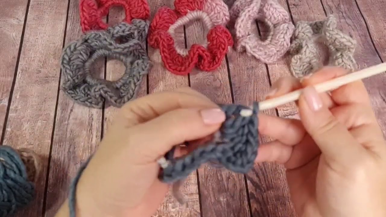 Cómo tejer Coletero a crochet. Tejido fácil y cuki.