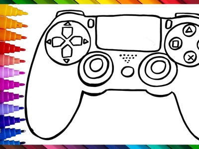 Dibuja Y Colorea Un Control De PlayStation ???????? Dibujos Para Niños