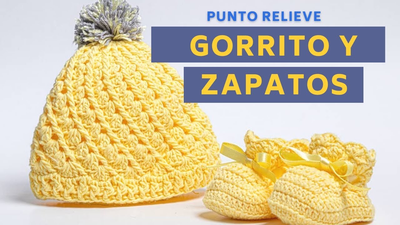 Gorro en Punto Relieve (Gorrito para bebé)