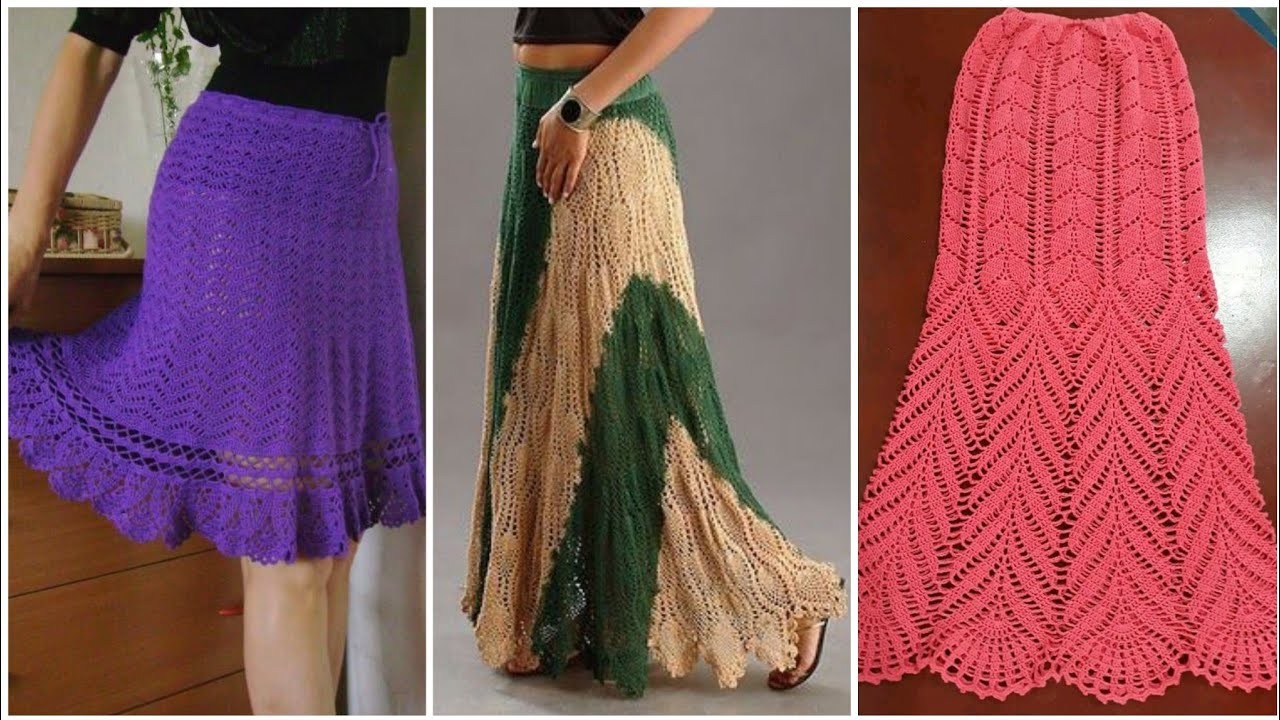 Los mejores 55 diseñadores Faldas de ganchillo, diseños hechos a mano para niñas #short #trendi