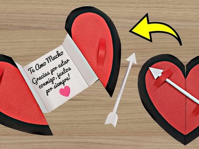 ❤️ Tarjeta Corazón Cupido | Manualidades para San Valentín | Cupid Heart Card | Tarjeta muy fácil