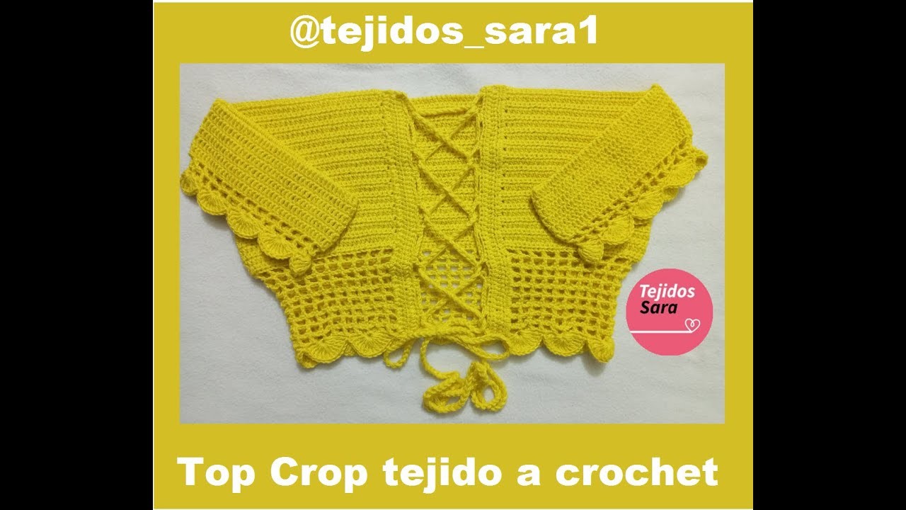 Top crop Tejido a crochet: PASO A PASO ❤