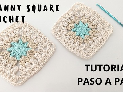 Cómo tejer Granny square crochet super fácil paso a paso