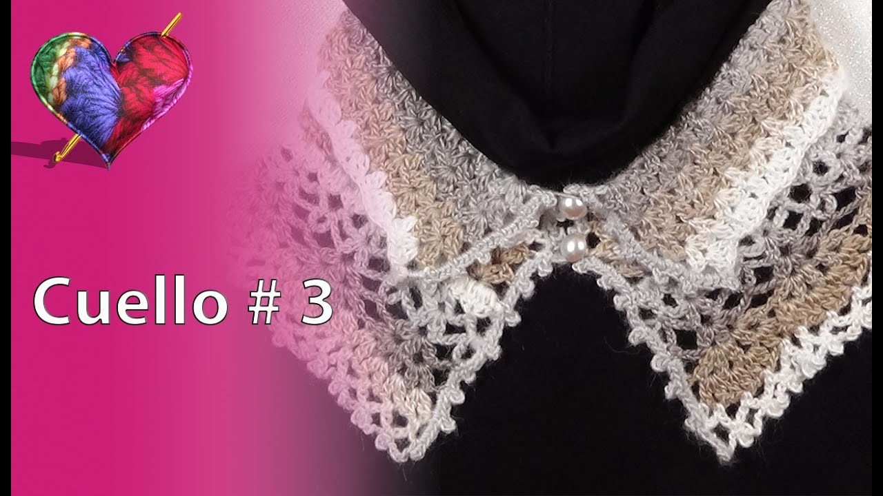 Crochet Cuello #3 ( Fácil paso a paso)