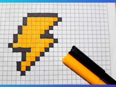 ☄ Emoji RAYO en pixelart How to draw a LIGHTNING Emoji in pixelart