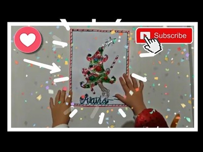 Manualidad para niños- Cómo decorar fácil???? un árbol impreso de Navidad!