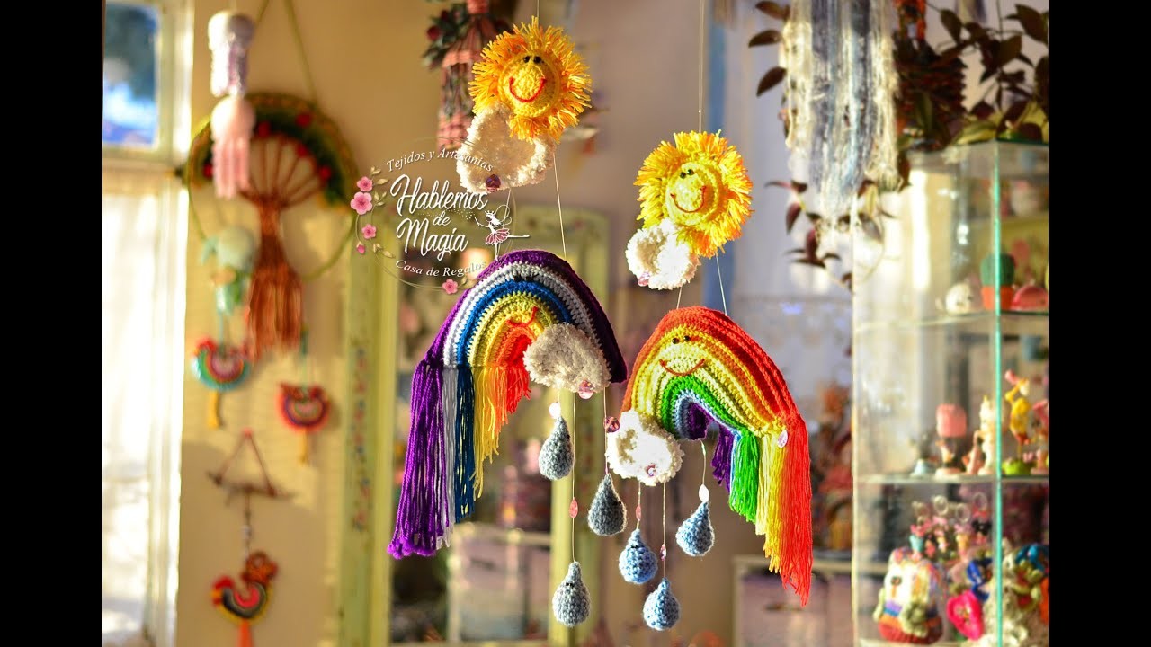 Arco iris a crochet y magia!!!!