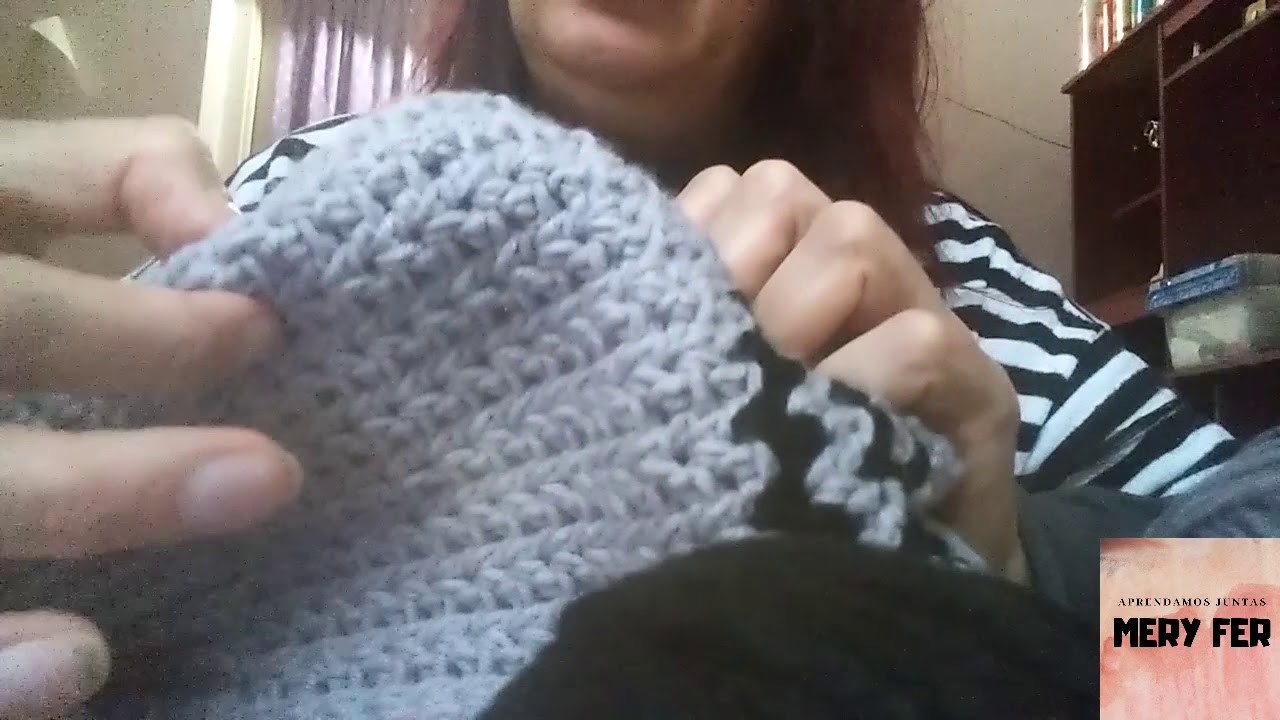 GORRO DE CROCHET (tipo boina para principiantes)