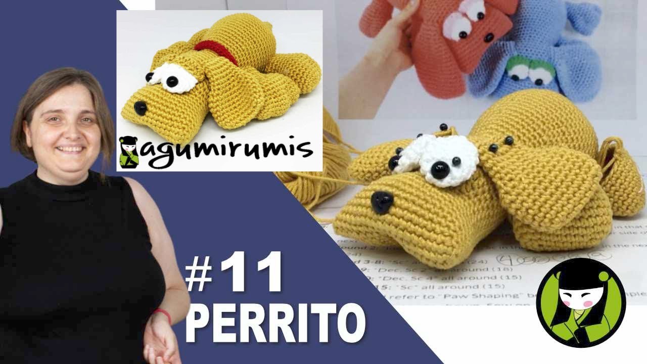 PERRITO AMIGURUMI 11 patitas de atras del perro tejido a crochet