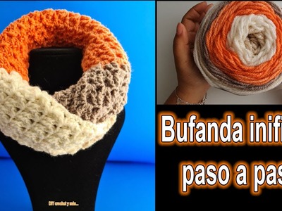 Aprende a tejer Bufanda Infinita | Scarf infinity to crochet