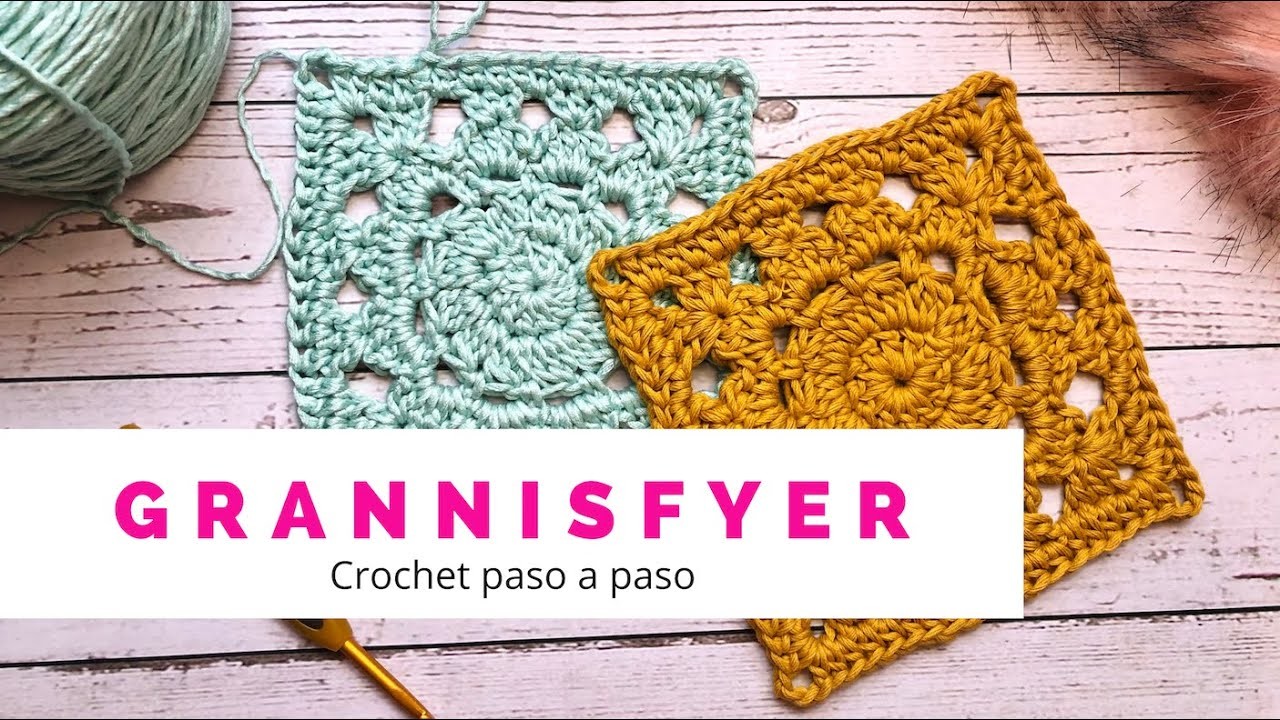 CÓMO TEJER UN GRANNY SQUARE A CROCHET