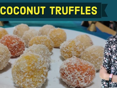 COCONUT TRUFFLES Recipe | 2-Ingredients | Lockdown Recipes | Homemade | Raffaello | CONDENSED MILK