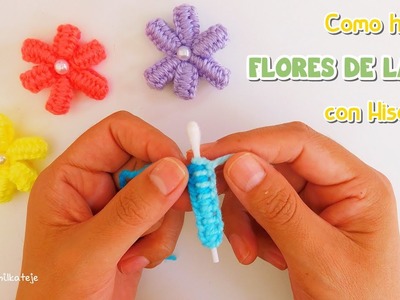 Como hacer una flor. Truco increible . Hand embroidery Amazing.Easy Flower Embroidery with finger