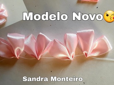 Flor Lavínia, super fácil ( modelo novo) by Sandra Monteiro