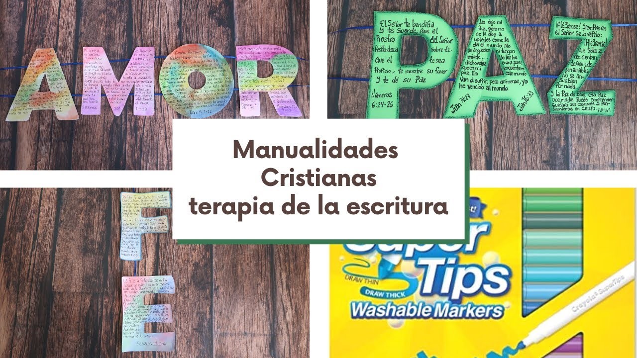 Manualidades Cristianas para enseñar, Utilizando los plumones crayola super tips.