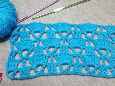 Patrón de punto fácil a crochet paso a paso