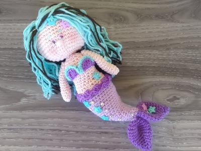 Sirenetta Amigurumi ????????‍♀️ Bambola Uncinetto Tutorial ???? Muñeca Sirenita Crochet Mermaid Doll Crochet