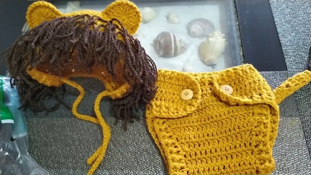 Traje de León para bebé |crochet|