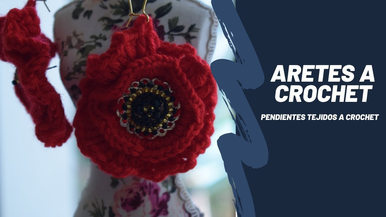 Aretes tejidos a crochet - Pendientes a crochet