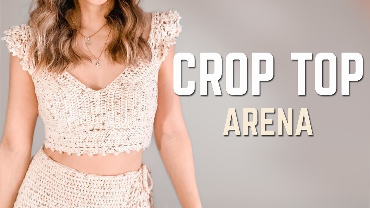 CROP TOP ARENA - Croptop o Bikini tejido a crochet