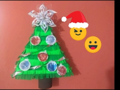 Cómo hacer piñata navideña en forma de pino con caja de pizza.Navidad.Fiestas navideñas.????????