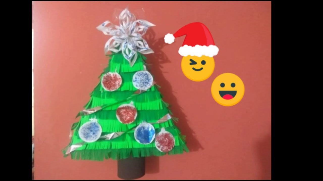 Cómo hacer piñata navideña en forma de pino con caja de pizza.Navidad.Fiestas navideñas.????????