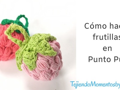 Cómo hacer frutillas a crochet #easycrochet # frutillasacrochet