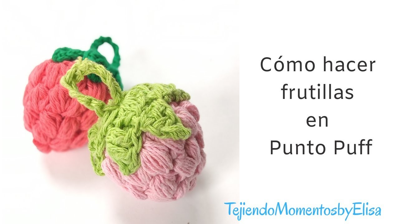Cómo hacer frutillas a crochet #easycrochet # frutillasacrochet