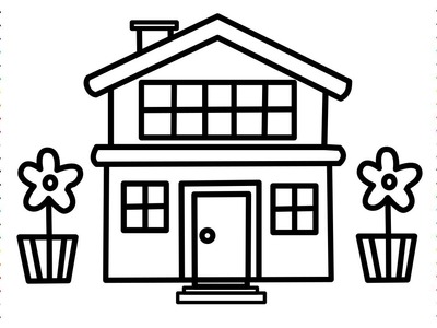 Dibujo de Casa | Como dibujar casa