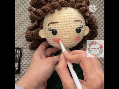 Cómo maquillar muñecas de crochet.amigurumis - How to add makeup to crochet dolls.amigurumis