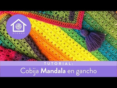 #CrochetEnCasa Cobija Mandala en gancho - NIVEL PRINCIPIANTE.INTERMEDIO