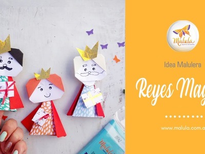 Títeres de Papel: Reyes Magos Craft y Origami para niños