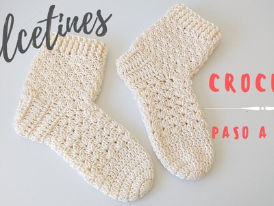 Cómo tejer medias o calcetines a crochet paso a paso