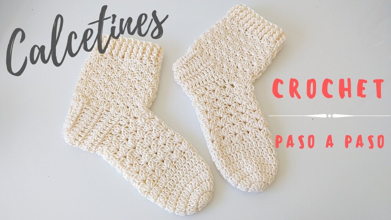 Cómo tejer medias o calcetines a crochet paso a paso