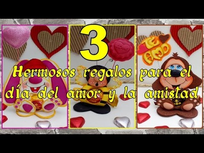 3 HERMOSOS REGALOS FÁCILES CON FOAMY PARA EL DÍA DE LA MADRE. 3 Gifts for Valentine's Day