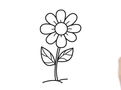 Cómo dibujar una flor