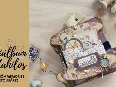 Miniálbum porta-hilos con "Memories" (TUTORIAL)