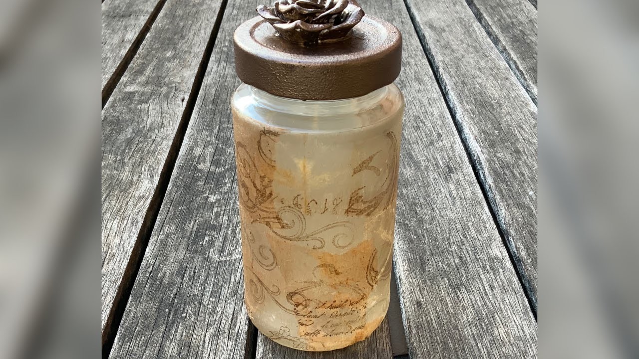 Un frasco de cristal - dos ideas de decoracion fáciles y preciosas