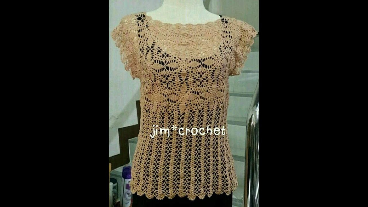 BLUSA  con granny a CROCHET con GRAFICOS GRATIS no 121