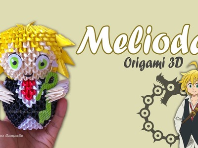 Cómo Hacer a Meliodas de Los 7 Pecados Capitales en Origami 3D. Tutorial Facil. Bethoz Camacho