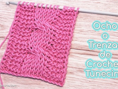 Cómo Tejer Ochos o Trenzas de Crochet Tunecino Paso a Paso