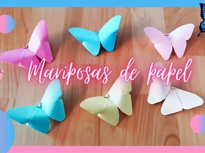 Mariposa de papel. origami fácil